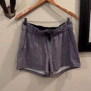 Lululemon Athletica Women's Black and White Athletic Shorts